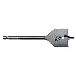 1-1/2 x 6 Spade Bit for Wood 1/4 Hex Shank