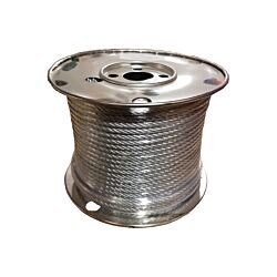 1/4 Aircraft Cable 7 x 19 Strand Galvanized 250 Ft/Roll SOLD PER FOOT