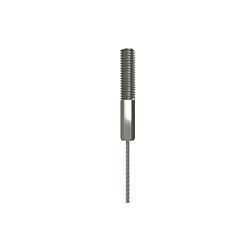1/8" 250 lb Rated x 20ft, 3/8-16 Stud Cables, 10/Bag - 50/Case