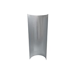 2in x 12in Insulation Protection Shield Electro-Galvanized (2-3/8 ID) w/ 5/16 Bolt Hole