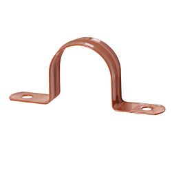 1" Pipe Strap 2 Hole Copper Epoxy