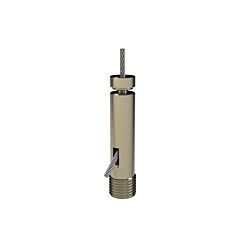 Side Exit Cable Lock w/ 1/4-20 Stud (3/8 Thread Length) for 5/64-3/32 Cable 10/Pack