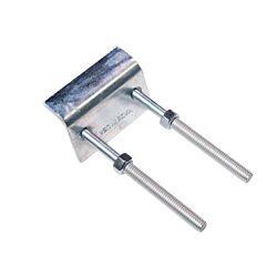U-Bolt Beam Clamp 5in Electro-Galvanized for 2-7/16, 3-1/4 & Double-Back-1-5/8 Strut 25/Box