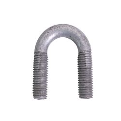 1/2-13 x 2 U-Bolt Low Carbon Galvanized with 1" Between the Legs and 1-1/2 Thread