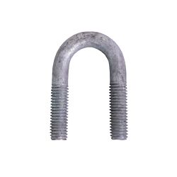 1/2-13 x 2-1/2 U-Bolt Low Carbon Galvanized with 1-1/8 Between the Legs and 1-1/2 Thread