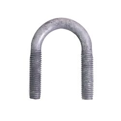 1/2-13 x 2-3/4 U-Bolt Low Carbon Galvanized with 1-1/2 Between the Legs and 1-3/4 Thread