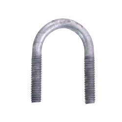 1/2-13 x 3-1/2 U-Bolt A307 Galvanized with 1-5/8 Between the Legs and 2in Thread