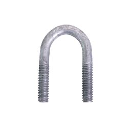 5/8-11 x 3-5/8 U-Bolt Low Carbon Galvanized with 1-3/4 Between the Legs and 2" Thread