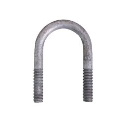 5/8-11 x 4-3/8 U-Bolt Low Carbon Galvanized with 2-3/8 Between the Legs and 2" Thread