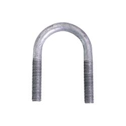 5/8-11 x 4-3/8 U-Bolt Low Carbon Galvanized with 2-1/2 Between the Legs and 2-1/2 Thread