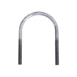 5/8-11 x 5-3/8 U-Bolt Low Carbon Galvanized with 3-5/8 Between the Legs and 2-1/2 Thread