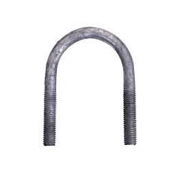5/8-11 x 6-3/8 U-Bolt Low Carbon Galvanized with 4-5/8 Between the Legs and 2-1/2 Thread