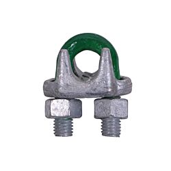 G-6240 9/16 Green Pin Drop Forged Wire Rope Clip Galvanized