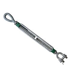 G-6315 3/4 x 12 Green Pin Eye & Jaw Turnbuckle Galvanized WLL 2.36T