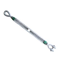 G-6315 7/8 x 18 Green Pin Eye & Jaw Turnbuckle Galvanized WLL 3.27T