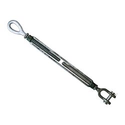 G-6315 1-1/4 x 24 Green Pin Eye & Jaw Turnbuckle Galvanized WLL 6.9T