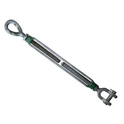 G-6315 1-1/2 x 24 Green Pin Eye & Jaw Turnbuckle Galvanized WLL 9.71T
