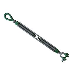 7/8 x 18 Green Pin Polar Eye & Jaw Turnbuckle Galvanized E-J 3, 27T