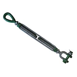 1-1/4 x 18 Green Pin Polar Eye & Jaw Turnbuckle Galvanized E-J 6, 9T