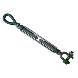 1-1/2 x 18 Green Pin Polar Eye & Jaw Turnbuckle Galvanized E-J 9, 71T