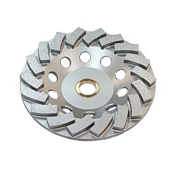 5 x 5/8-11 Premium Turbo 18 Segment Diamond Cup Grinder