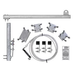 340ft Ladder Mount Safety Climb System HDG with Stainless Cable