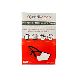 5in x 8in Rediwipe Ultra Clear Pre-Moistened Lens Wipes Box of 100