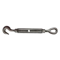 3/8 x 6 Hook & Eye Turnbuckle HDG 50/Bag