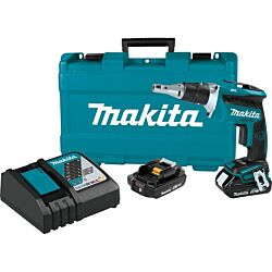 18V LXT® Lithium‑Ion Brushless Cordless Drywall Screwdriver Kit with (2) 2.0Ah Batteries, Charger & Case