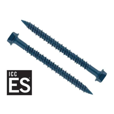 Allfasteners New ICC Evaluated Blue Concrete Screws